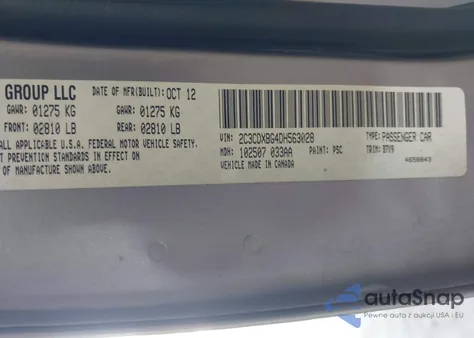 2013 Dodge Charger Se from USA, damaged, VIN 2C3CDXBG4DH563028